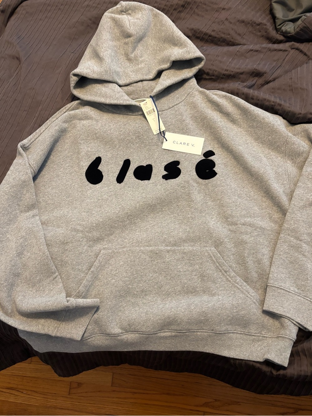Clare V. “Blase” Le Boxy Hoodie Size Large NWT